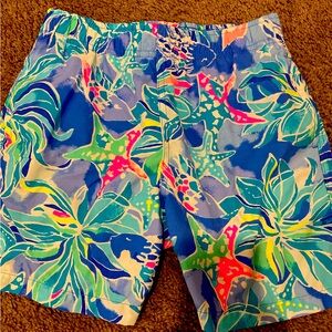 Boys size large Lilly Pulitzer swim trunks